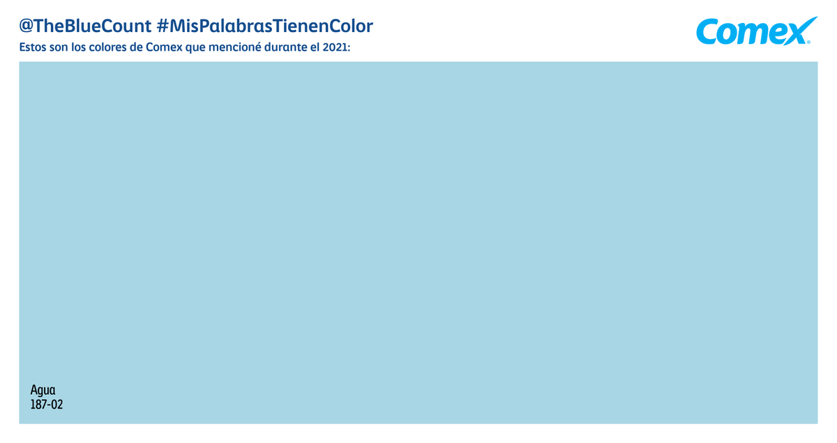 PinturasComex's tweet photo. @TheBlueCount @TheBlueCount ¡Estos son tus colores de 2021! #MisPalabrasTienenColor https://t.co/rQQ1QCVPkc
