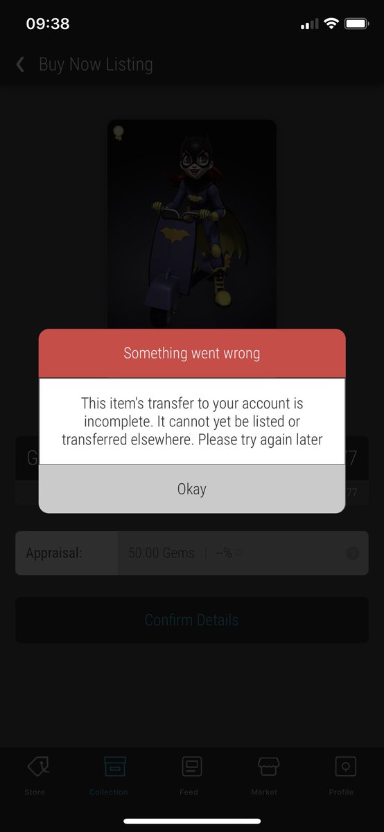 obrigani's tweet photo. @veve_official guys, why do I can’t sell or transfer my nfts? https://t.co/DRMwU4hNGs