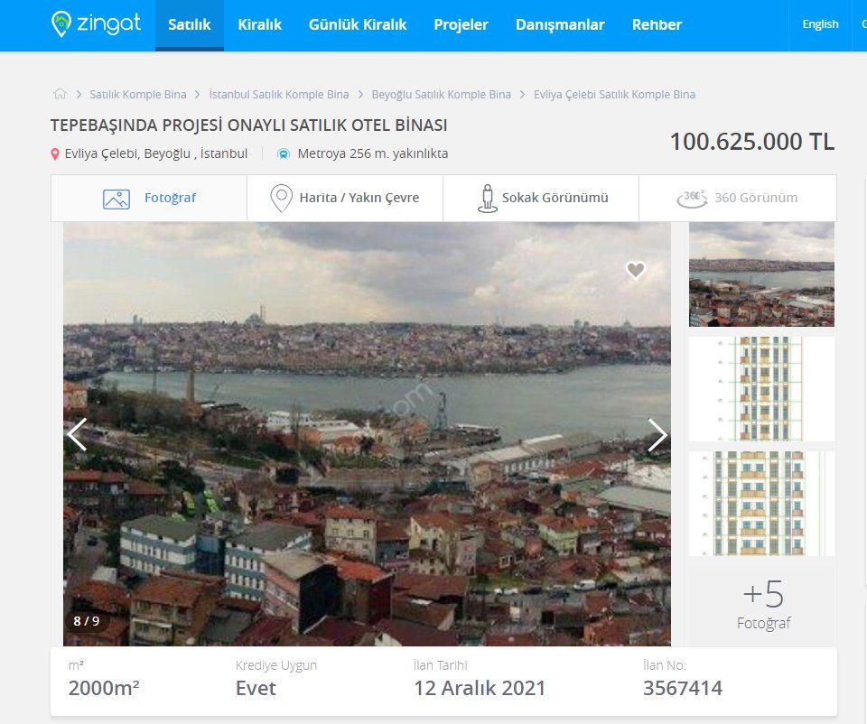 Bu şey değilmi #ALGYO portföyünde #TSKBGayrimenkulDeğerleme tarafından 15m TL fiyat biçilen otel?

zingat.com/tepebasinda-ot…