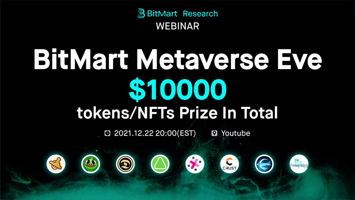 BitMartResearch's tweet photo. 🎄BitMart Metaverse Eve AMA is live now !!!
🪙𝟏𝟎𝟎 winners get $5 𝐁𝐌𝐗 each

1⃣Follow @BitMartResearch
2⃣Retweet and Tag 3 friends
3⃣Add the hashtag #BitMartMetaverseEve
4⃣Fill: https://t.co/h8QOjT7xFg

⏰By the end of AMA
🔜Venue: https://t.co/mJ6kICHtoR https://t.co/W0f2ykTKDT