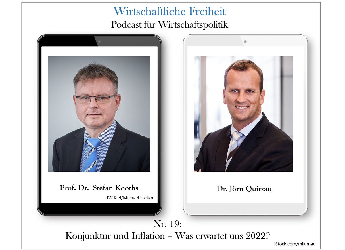 wirtschaftfreih's tweet photo. Podcast
#Konjunktur und #Inflation
Was erwartet uns 2022? 
Ein Gespräch zwischen Prof. Dr. Stefan #Kooths (IfW Kiel) und Dr. Jörn #Quitzau (Berenberg).
https://t.co/ubogmLfmzB https://t.co/mBOHekqENQ