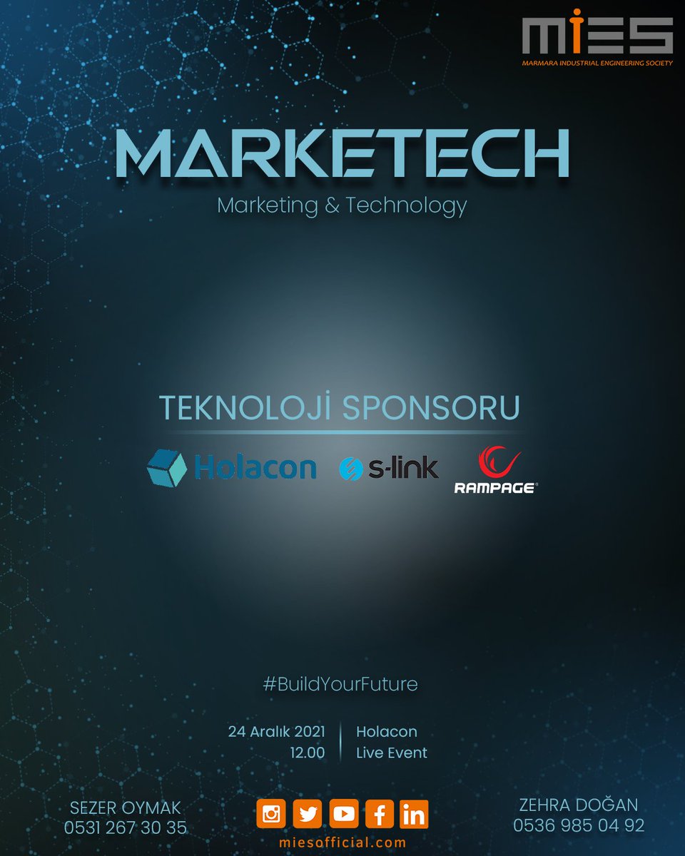 MarkeTech'teki tüm sponsorlarımıza teşekkür ederiz.

Etkinliğimizde görüşmek dileğiyle.🧡