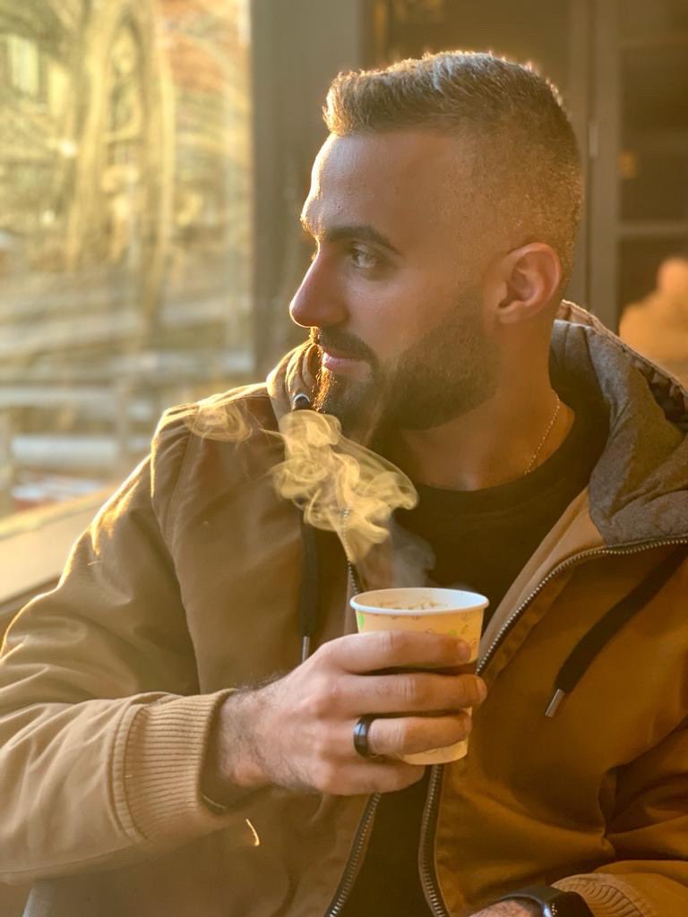 Happiness is a hot drink on a cold morning ☕️ #صباحو