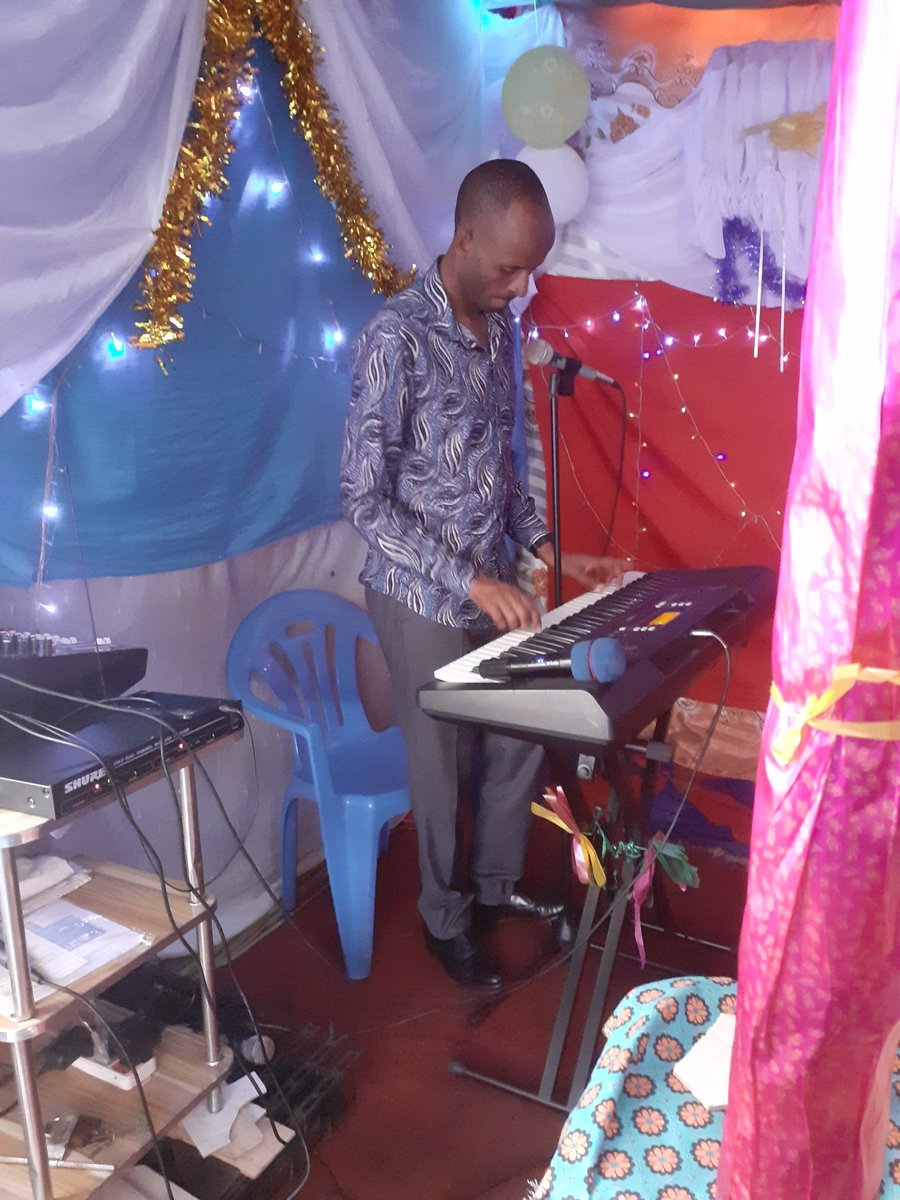 PBananuka's tweet image. In Service praising the lord.