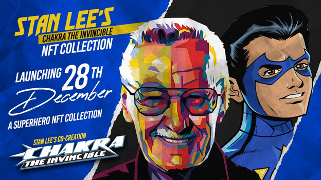 CryptoBear21's tweet photo. 😲#Marvel icon himself #StanLee's #superhero #NFTcollection featuring #Chakra the Invincible is launching!🚀
🗓️#NFTs drop Dec. 27th @ 9:30 PM CST
Checkout the project by @beyondlifeclub⤵️
🌐 https://t.co/PZ4d8yjjAr
#dropsalert #StanLeeNFT #NFTCommunity #NFTDrops #nftart https://t.co/5gogNbirwB