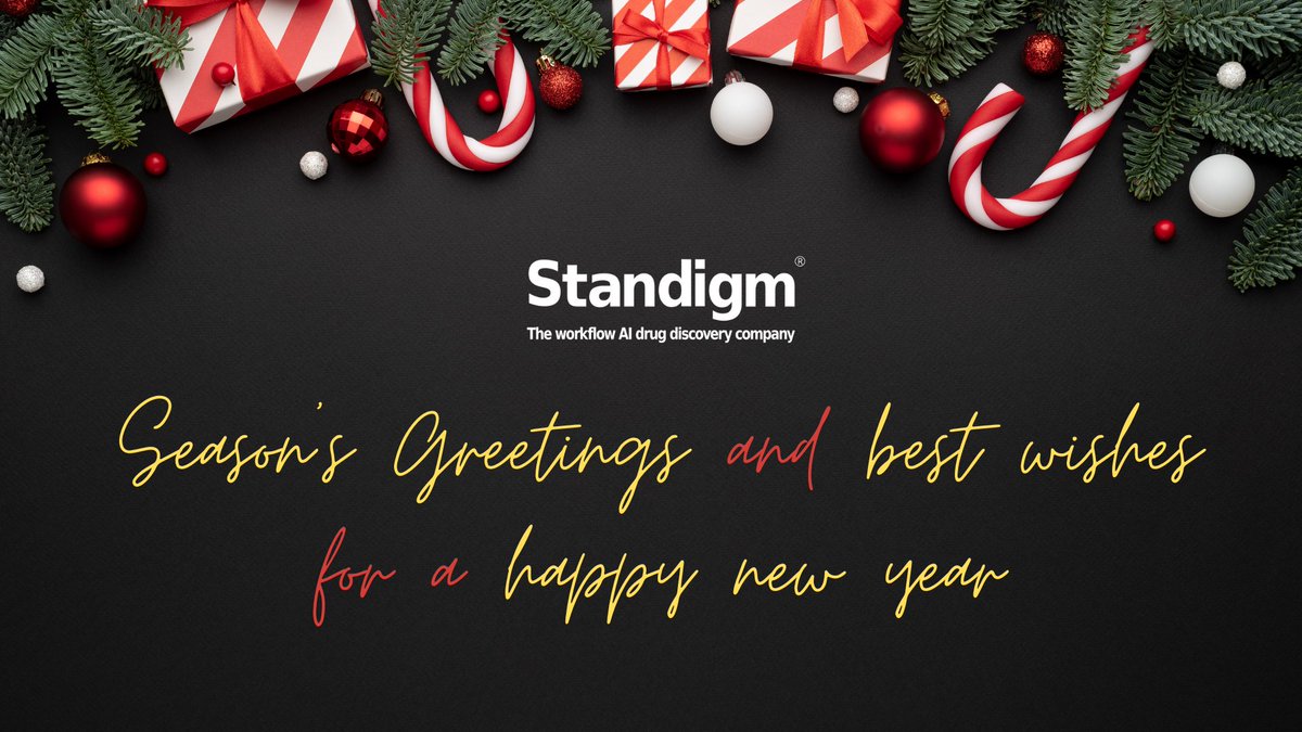 🎉 Season's Greetings from all of us from Standigm.

Although the world faced many challenges in 2021, we are proud of the year’s scientific advancements and innovation in #AI #drugdiscovery. We look forward to continued success in 2022. Happy New Year, everyone!