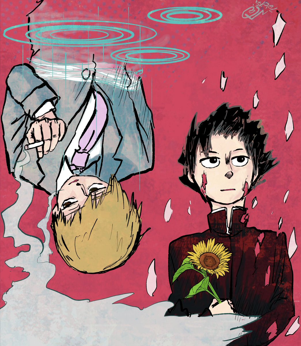 23sb_'s tweet photo. 3期っぽい絵を描きたいなと思って描き始めたのに全然違う感じになってしまった絵 https://t.co/a8RTWSpTib