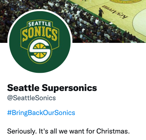 SeattleSonics's tweet photo. Santa, let's make it happen. #BringBackOurSonics https://t.co/whS8YcgVLs