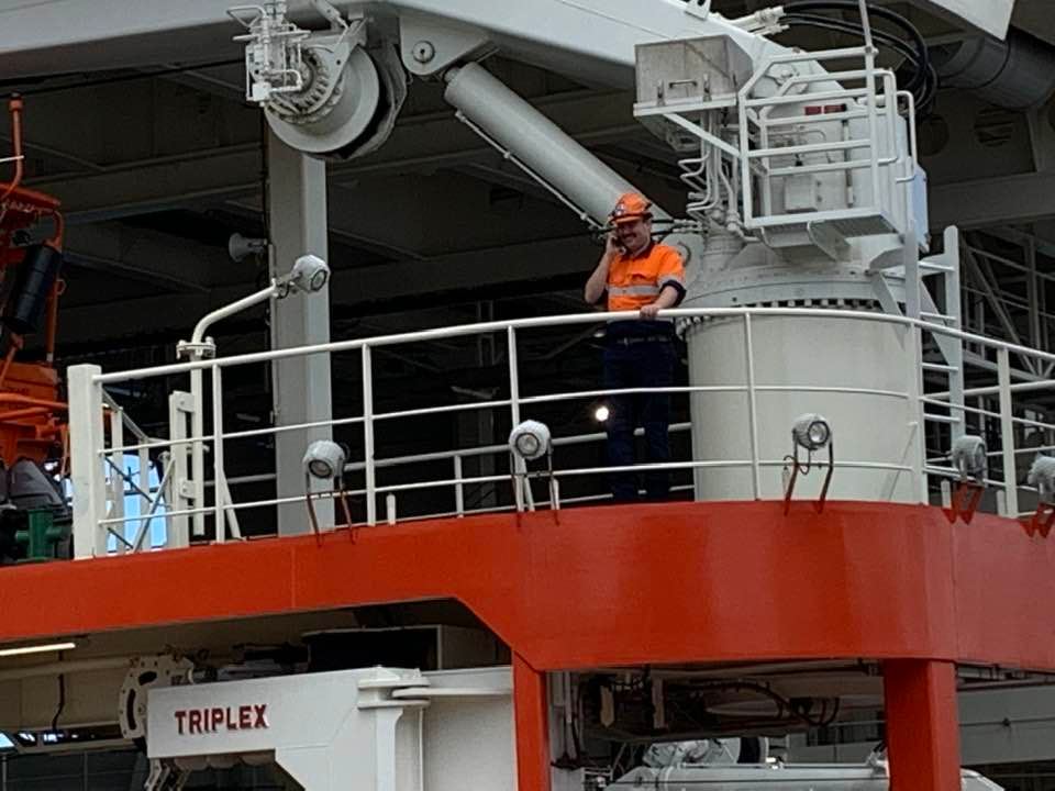 My nephew William (pictured) sails tonight on the maiden #Antarctic voyage of Australia's brand new, state-of-the-art icebreaker/research ship RSV Nuyina (pronounced noy-yee-nah, means ‘southern lights’ in palawa kani, language of Tasmanian Aborigines). antarctica.gov.au/nuyina/about/?…