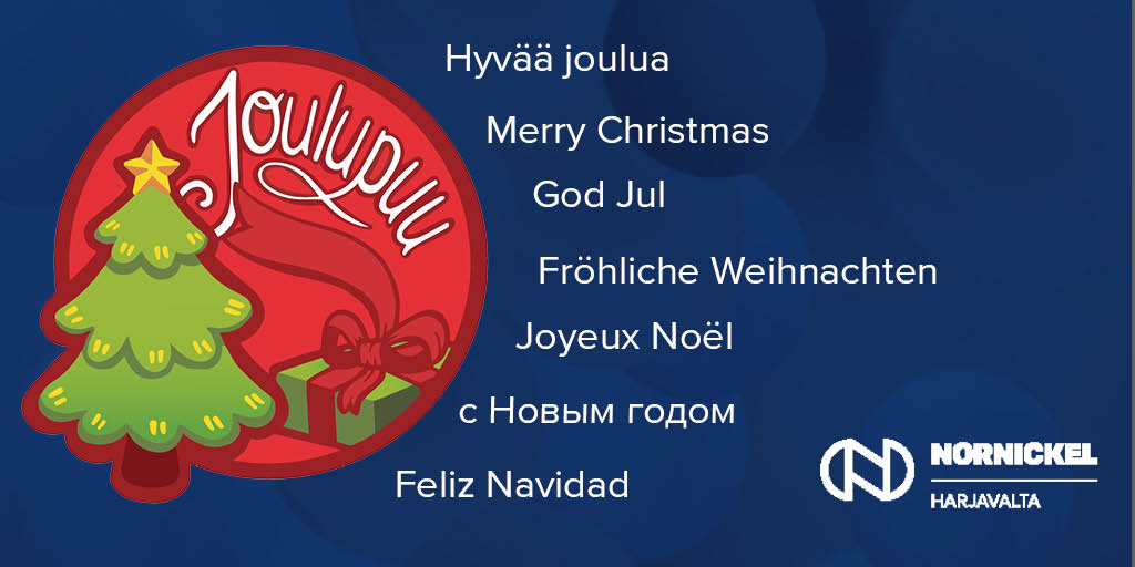 Hyvää joulua ja onnea vuodelle 2022! ⭐

Joulukorttien lähettämisen sijaan lahjoitimme tänä jouluna varoja Joulupuu-keräykseen.

#nornickelharjavalta #joulupuukeräys