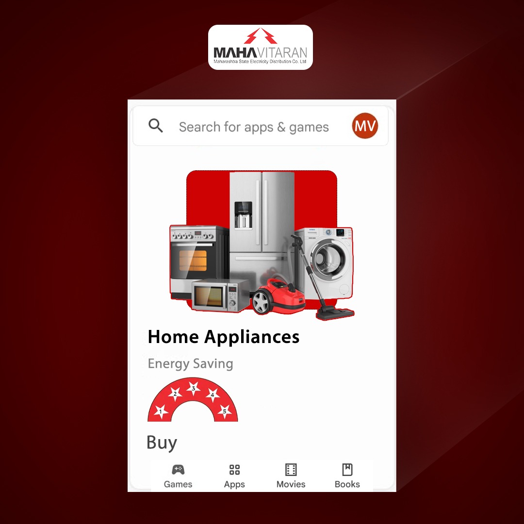 MSEDCL's tweet photo. Online or offline, check the number of stars before you buy an electronic appliance. #CountTheStars
ऑनलाईन असो किंवा ऑफलाईन, उपकरण विकत घेताना 'स्टार' नक्की मोजा. https://t.co/8XuQ9pmjor