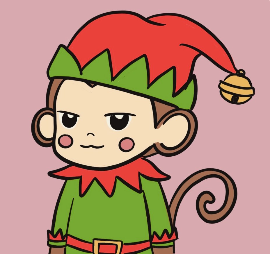 Sammm_0024's tweet photo. This is freaking awesome! Much appreciated and much ♥️ @420Nftman @smileycreatures !! Glad to a part of the Cheeky Monkey family and the proud owner of this cool little elf! 😍❄️ #cryptocomnft #cheekymonkey #nft https://t.co/Q2lN3mq5MD