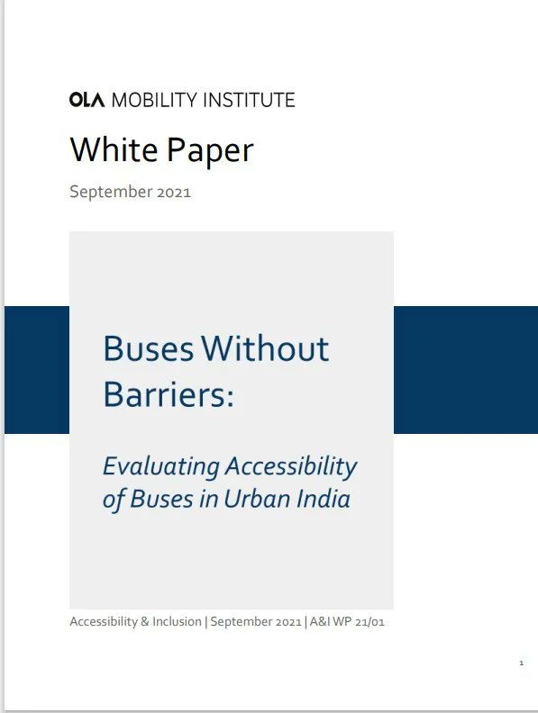 apoorvkulkarni's tweet photo. I shared @OlaMobilityInst 's research with @ShombiSharp @UNinIndia on leveraging public procurement system to make #BusSystems more #Accessible in India. Thank you for the support as we continue to drive #InclusiveMobility through our research.
https://t.co/vMT1ulDlfW https://t.co/lMKBdtDcE1