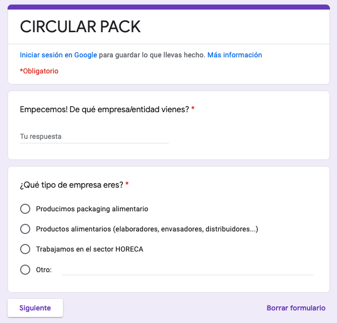 Eres del <a href="/portalhoreca/">Profesional Horeca</a>, fabricante de #packaging o de producto alimentario❓

📢 Te invitamos a participar en la encuesta del proyecto «Circular Pack» para definir un decálogo con las claves para lograr un envase más sostenible y circular.

✍🏼 docs.google.com/forms/d/e/1FAI…