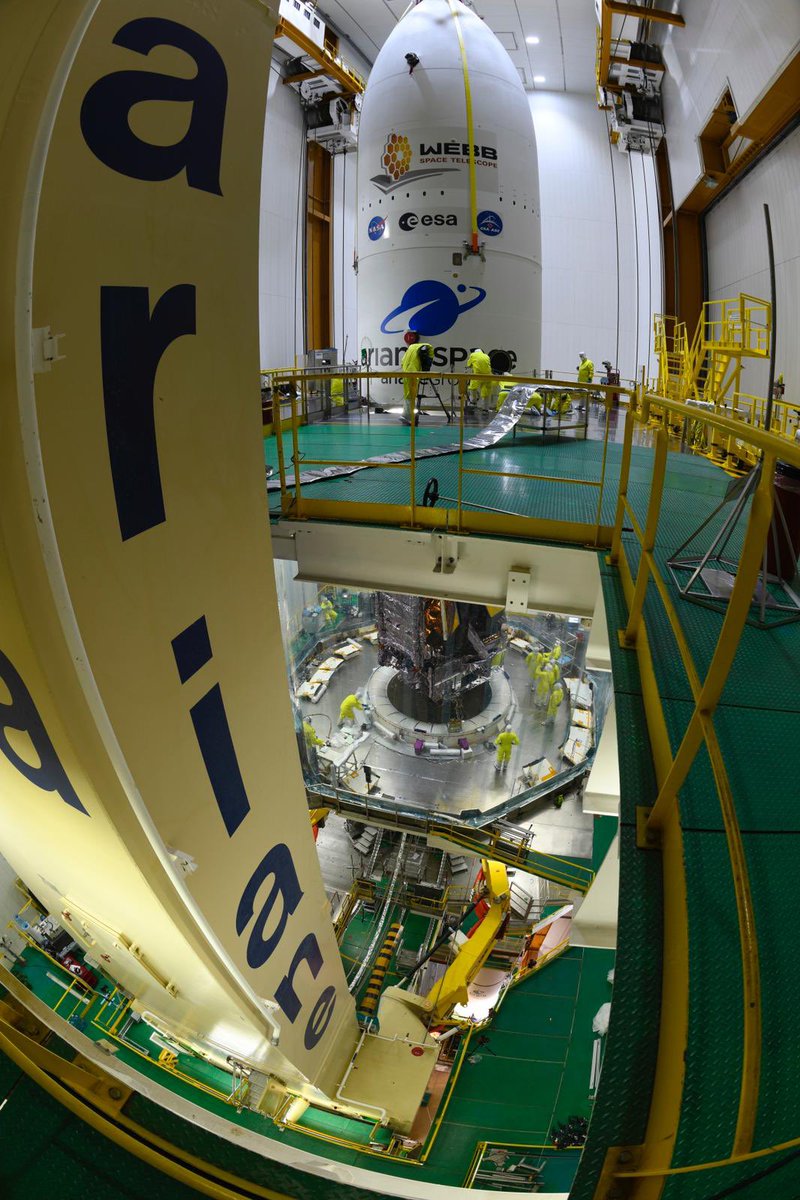 AlineSpaceBiker's tweet photo. #Webb ๐: Launch Readiness Review @esa_webb was successful. But due to weather, lift-off is postponed to 25 Dec. #LaunchInStyle #christmas ๐โจ๐
@EuropeSpacePort
@esa @esa_fr #ESAchampion #WebbSeesFarther #UnfoldTheUniverse #WebbSeesFarther #WebbFliesAriane #WebbAtHome https://t.co/aXSRyOPgsI