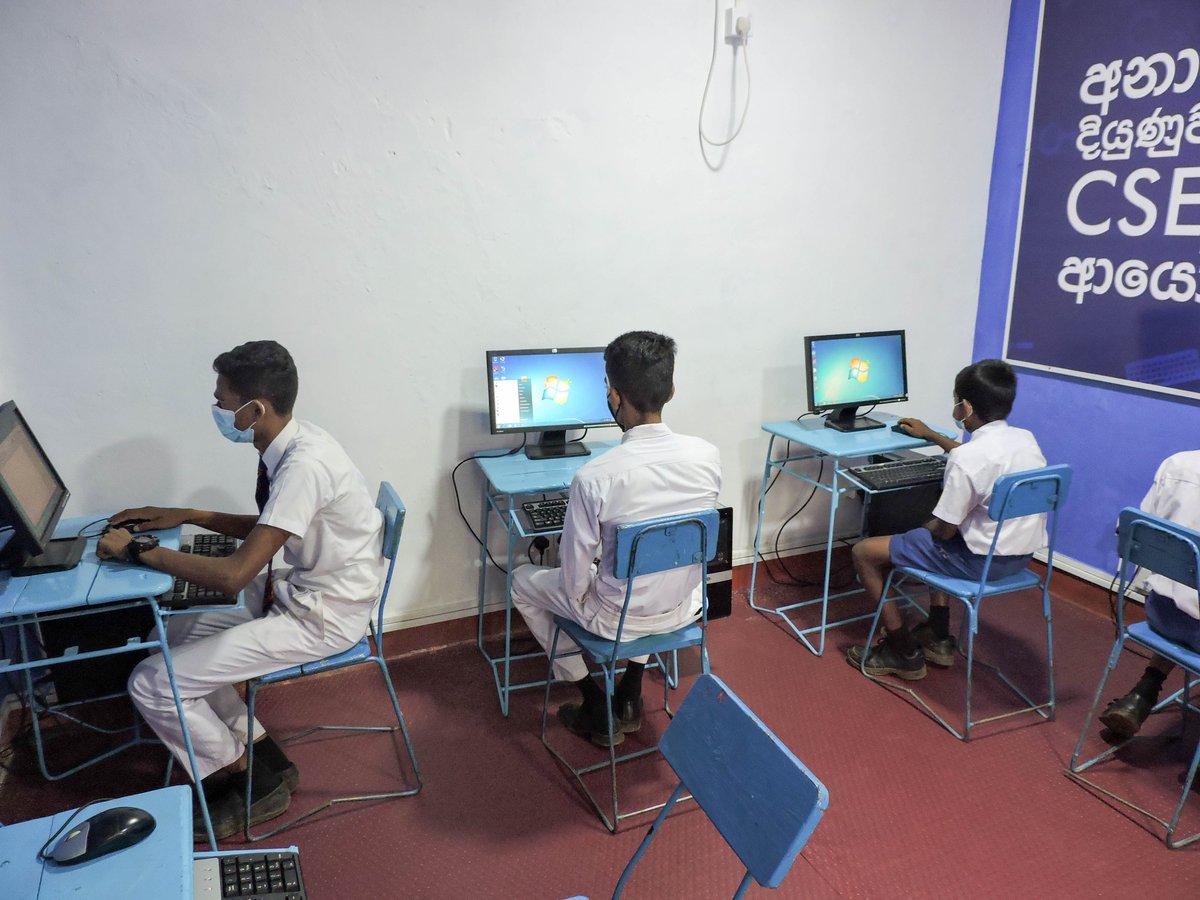 CSE_Media's tweet photo. CSE recently initiated a project to donate computers to eight schools across the island. The opening ceremony of the new computer laboratory of Sri Devananda School, Minipe was held on 21st December 2021 with the partnership of CSE.

#CSE #CSR #SriLanka https://t.co/0WYvlqVDOs
