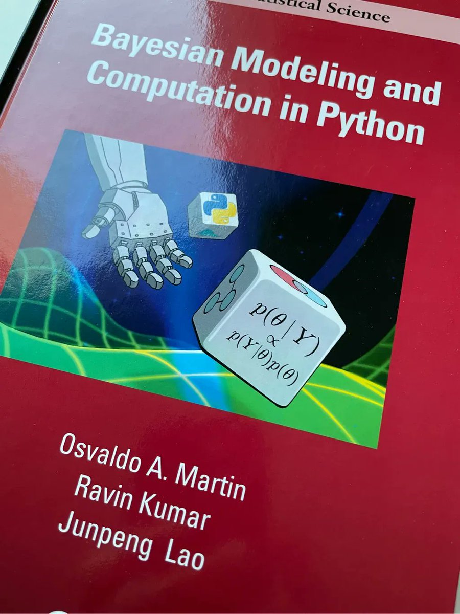 My personal pre Christmas present just arrived #bayesian #modeling and computation in #python - already really looking forward to it. Many thanks @aloctavodia @canyon289 and @junpenglao and @pymc_devspre-Christmas