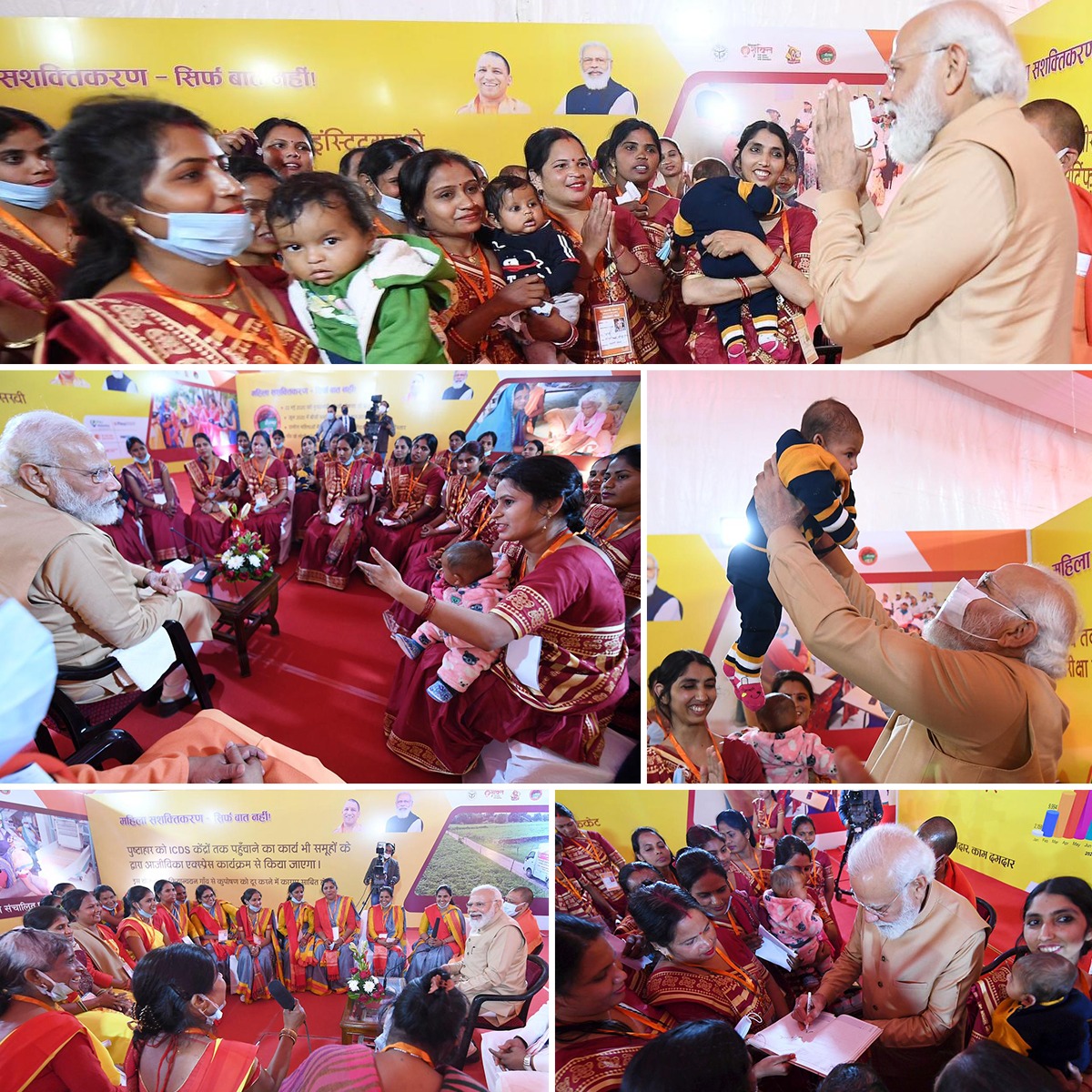 Heart-warming moments from PM Shri @narendramodi's interaction with women beneficiaries in Prayagraj, Uttar Pradesh.

#NariShaktiDeshKiShakti