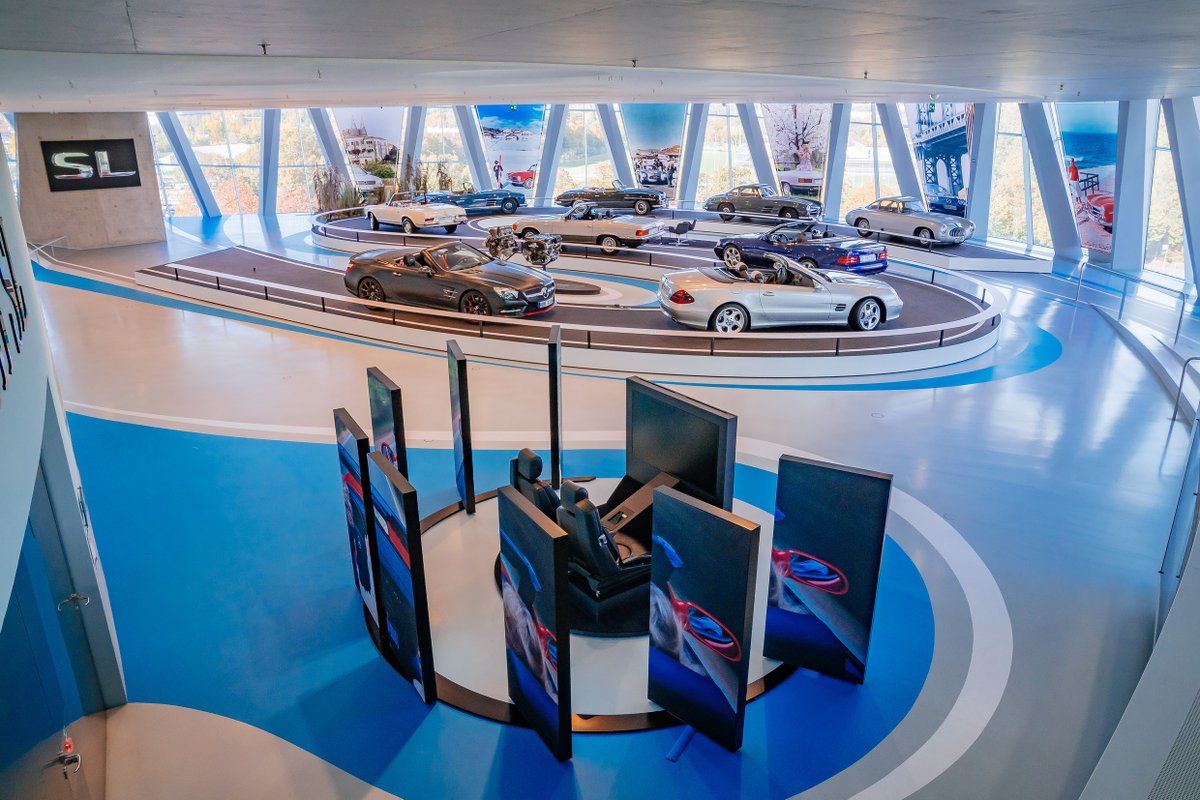 MB_Museum's tweet photo. The latest model in our new special exhibition "The Fascination of the SL" is both an athlete and an aesthete. The SL series R 231 represents our first all-aluminum body produced in large-scale production. Tickets available here: https://t.co/bLm3xd8Rf3 #MBmuseum #yearoftheSL https://t.co/R5hh0Rgplt