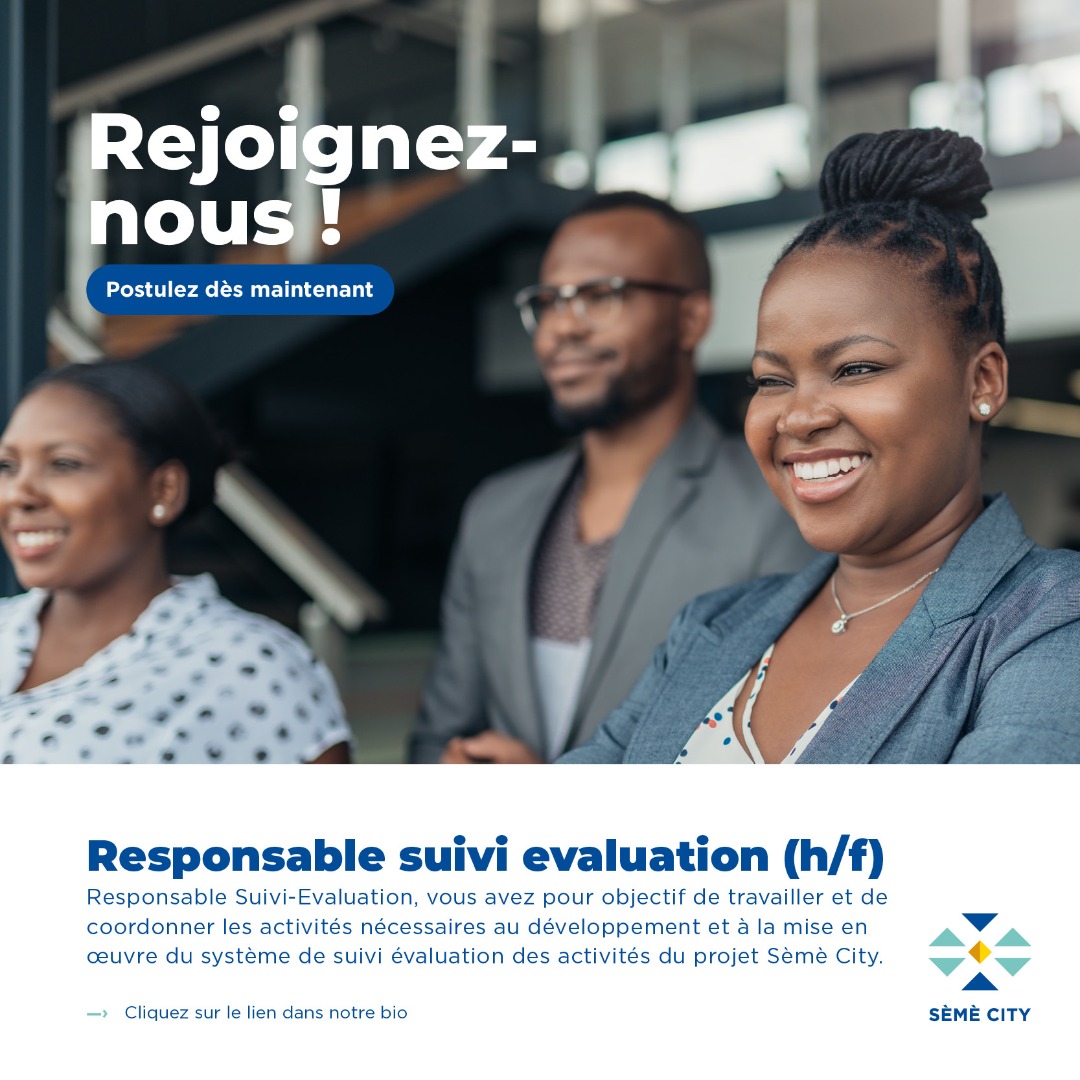 SemeCity's tweet photo. Sèmè City recrutent les quatre postes suivants :

1) Responsable Suivi-Evaluation
2) Réceptionniste
3) Directeur des Programmes d’Entrepreneuriat
4) Assistant(e) Administratif(ve)

Pour plus d'info sur les postes, et pour savoir comment postuler, visitez : https://t.co/BnCWF27F5A https://t.co/nYWxWLJQzt