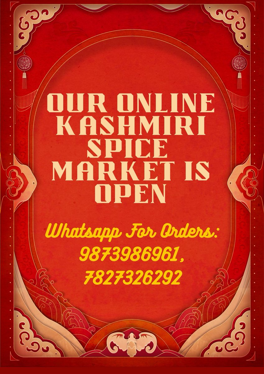 kaar_maarah's tweet photo. Place your order with us for all kinds of #spices. We have professional courier services which will deliver your products to your doorstep.
All INDIA delivery is available 🙂
Contact Number - 9873986961/9650534696/7827326292 
#food https://t.co/60okGdVhFr