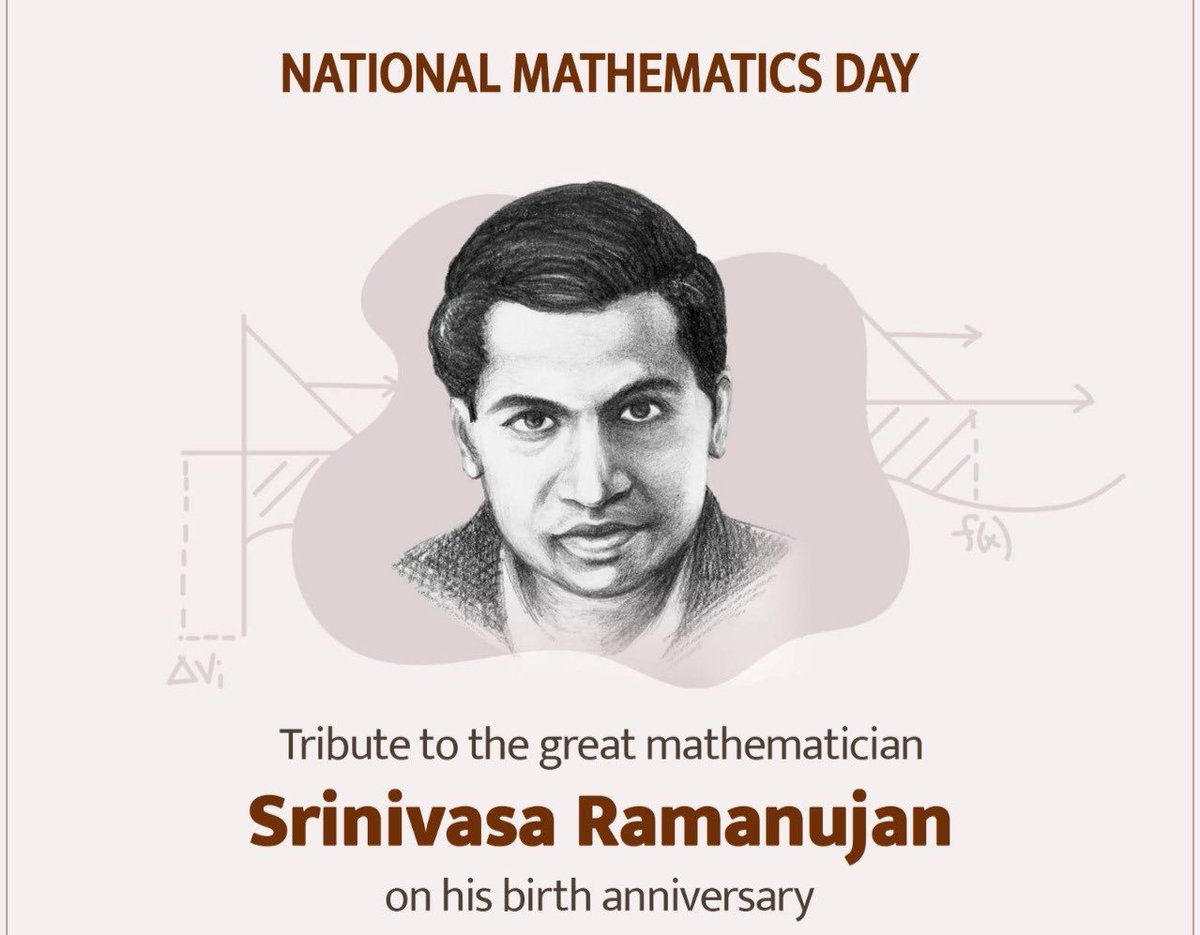 pooja_ngo's tweet photo. Tribute to the Man who knew Infinity, one of the most brilliant mathematicians of the 20th century on his birth anniversary. #NationalMathematicsDay #SrinivasaRamanujan #NGO #Poh #Poojaofhumanity https://t.co/O8e7AjPE14
