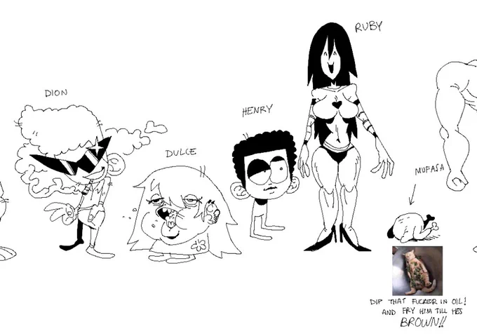 sometimes i like to draw silly caricatures of my friends 