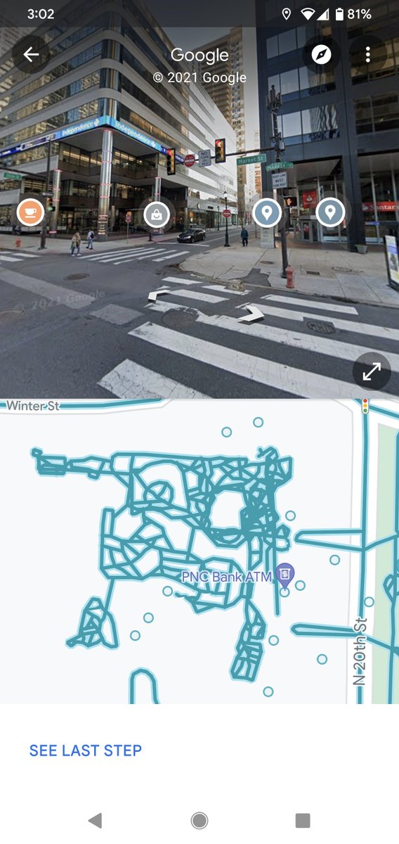 CurlyTopJester's tweet photo. @googlemaps Hey so, umm... was the museum supposed to look like a mecha next to a space beam? This is an interesting driving route haha https://t.co/F3TQFs5A2J