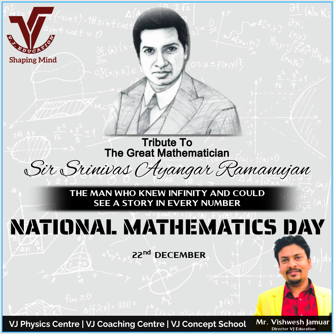 VJEducation1's tweet photo. 🅽🅰🆃🅸🅾🅽🅰🅻   ���🅰🆃🅷🅴🅼🅰🆃🅸🅲🆂   🅳🅰🆈
🧮 ➕ ➗ ➖
Love maths in order to understand the various calculations of life in an unmatched way. 
Happy Maths Day to all the Mathletics!

 #vjeducation  #vjConceptSchool #NationalMathsDay #SrinivasaRamanujan #MathematicsDay https://t.co/e3AVifwJZE