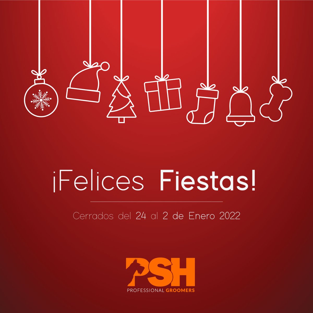 PSHmascotas's tweet photo. !Felices Fiestas a todos! 🎄

Queremos desearos de parte de todo el equipo de PSH una feliz Navidad y recordaros que permaneceremos cerrados del día 24 al 2 de Enero 2022  📅

Todos los pedidos realizados a partir de hoy serán entregados durante la primera semana de Enero 2022. https://t.co/Veuaqb6VTa