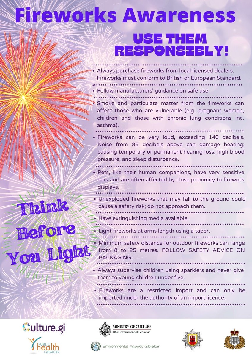 GibCulture's tweet photo. Fireworks 💥 Awareness!

#fireworksawareness #thinkbeforeyoulight #fireworks #usethemresponsibly https://t.co/AX73Ajs218