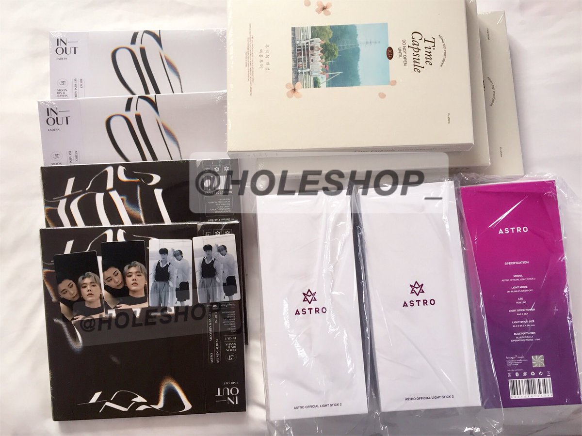 🌟พร้อมส่ง เหลือตามภาพ🌟

🍁 Photobook Time capsule ไม่แกะ
🛒 1,890฿
📮 แฟลช 120

💜 แท่งไฟ Official Light Stick Ver.2
🛒 1,550฿
📮 แฟลช 70

🖤 อัลบั้ม มุนบิน+ซานฮา IN-OUT
🛒 650฿ (+การ์ดสเป apple music) ไม่แกะ
📮 60/80

#ASTRO #ตลาดนัดastro #อะโรฮ่าเซ็นเตอร์ #อะโรฮ่าเซนเตอร์