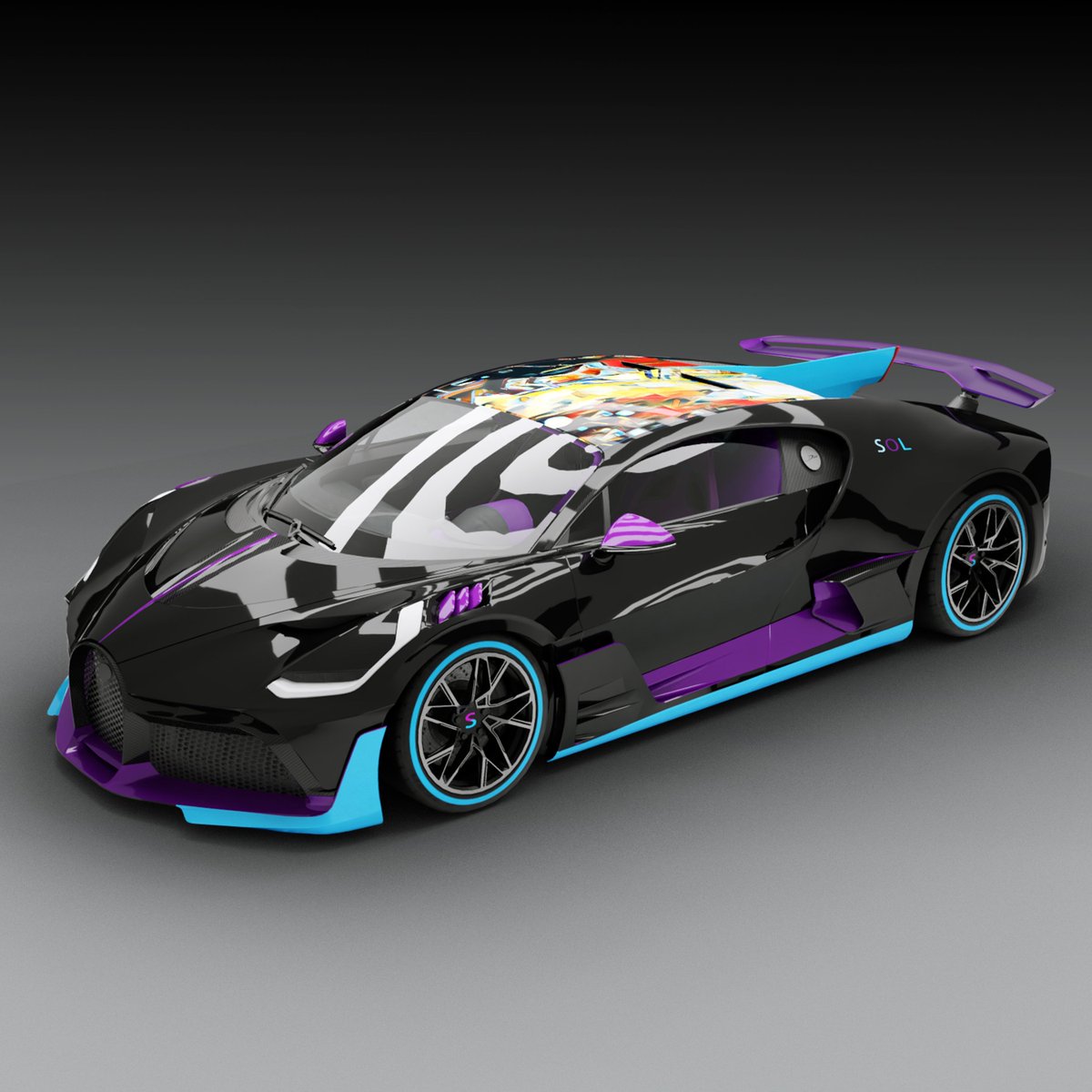 GM Solana! Our latest custom whip done for <a href="/xJuanky/">Jotawifhat</a>

Model Divo with purple and blue trim 😍

Congrats <a href="/xJuanky/">Jotawifhat</a> see you on the track in 2022!

#SOLnfts #P2EGame #Metaverses #Solana