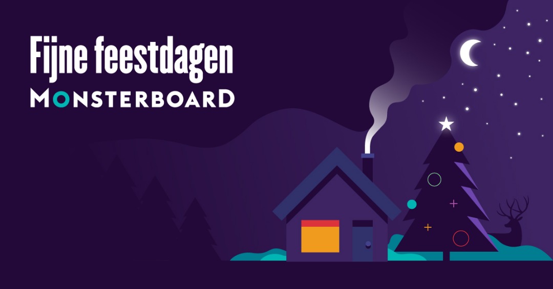 Namens Monsterboard fijne feestdagen toegewenst! #kerst #monsterboard