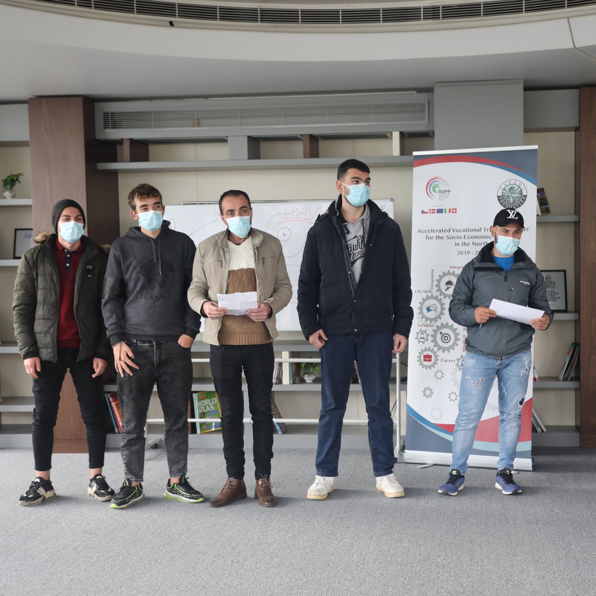 FondationSafadi's tweet photo. Business skills training at Safadi Foundation,  within the "Accelerated Vocational Training Centre for the Socio-Economic Inclusion in North Lebanon",with support from the European Regional Development and Protection Programme for Lebanon, Jordan, and Iraq (RDPP II).

#RDPP https://t.co/XS0PvRUo41