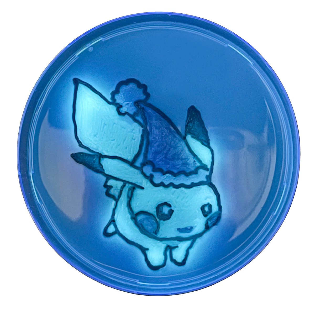 CHROMagar's tweet image. Christmas Agar Calendar 🎄🎁 D-4 
Wednesday is the Children's Day in France, so here is the famous Pikachu made with our best-seller, CHROMagar Orientation 🧫Pseudomonas is naturally fluorescent and yellow at normal light ⚡
More on chromagar.com 
#culturemedia #agarart