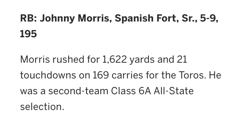 JohnnyMorrisll1's tweet photo. -1st team all coastal 
-1st team all county 
-2nd team all state https://t.co/rGtuAjVbNt