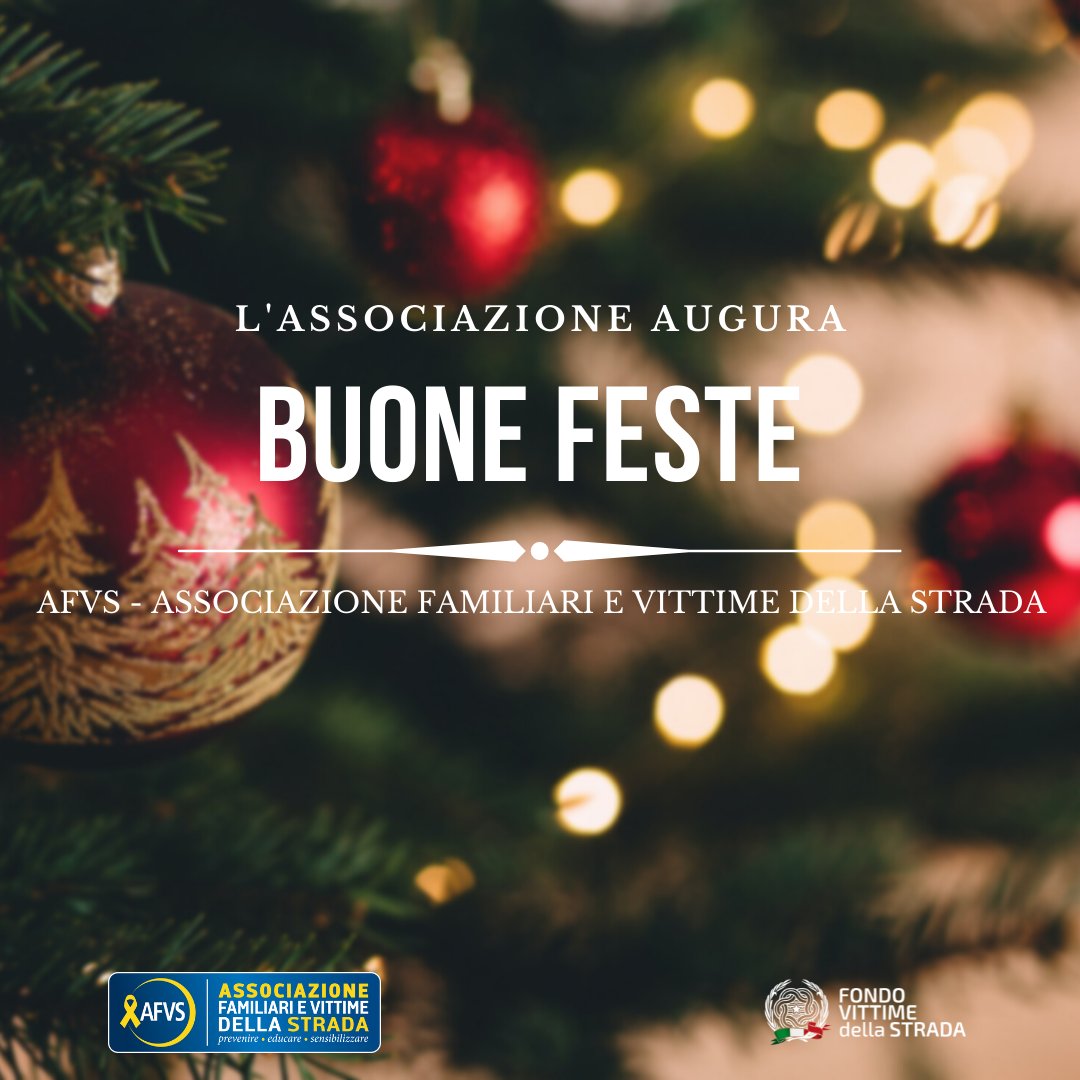 AsVittimeStrada's tweet photo. L'Associazione augura Buone Feste❤ https://t.co/iusot4f8Nm