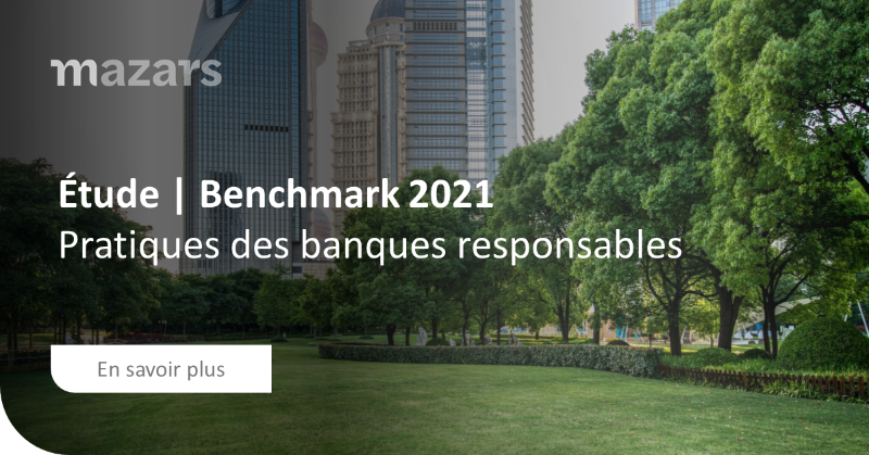 ForvisMazarsFR's tweet photo. [🔔 Étude | Pratiques des banques responsables : benchmark décembre 2021] Les banques du monde entier ont un rôle clé à jouer dans la transition vers un avenir durable aligné sur les objectifs de développement durable des Nations Unies et de l'Accord de Paris. En savoir plus ➡️