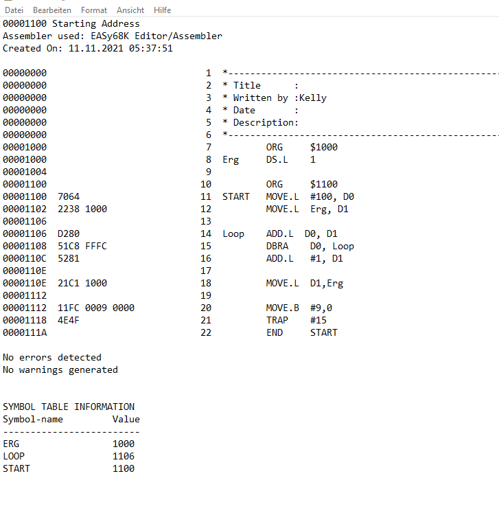 __LillyK3lly__'s tweet photo. #100DaysOfCode #DEVCommunity #WomenWhoCode #GirlsWhoCode #Assembler #EASy68K #Assemblylanguage
💙🤍🖤 https://t.co/68nL96VQ9x