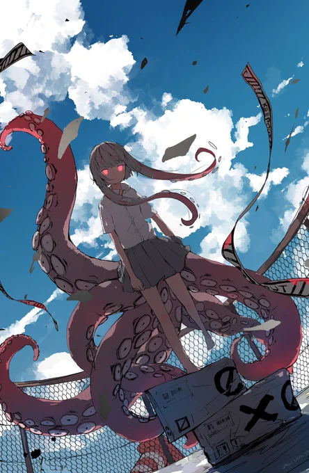 #2021年自分が選ぶ今年の4枚 
好きな絵とか上手くいった絵とか技術面の発見があった絵とかセレクション 