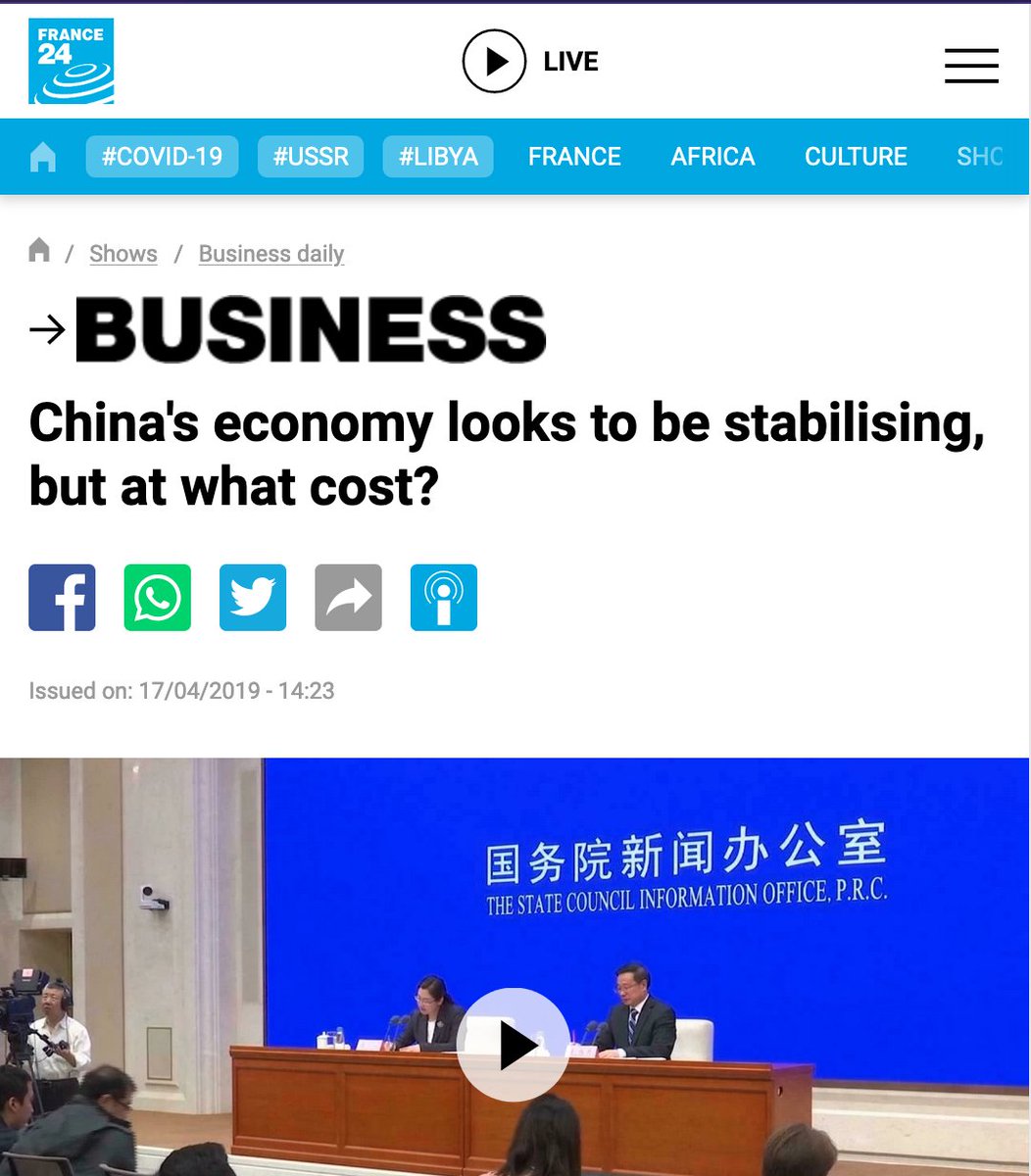 AlanRMacLeod's tweet photo. My new favorite sub-genre of news article is Western media reporting objectively good news from China🇨🇳, but forcing some negativity in there by adding "but at what cost?" after it. 😂 https://t.co/5XQIcwMNZ0