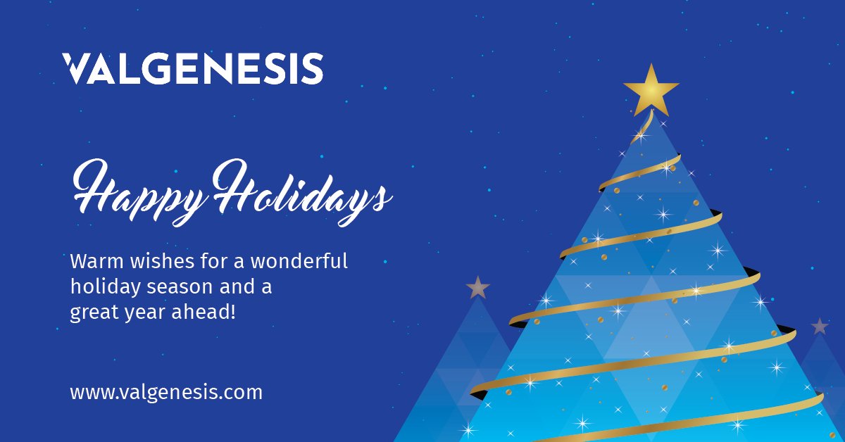 ValgenesisInc's tweet photo. ValGenesis wishes you a happy holiday season and a magnificent New Year!
#HappyHolidays #HappyNewYear #HNY2022 #SeasonsGreetings #PaperlessValidation #DigitalValidation #ValGenesis #VLMS https://t.co/sDVFrLpYhX