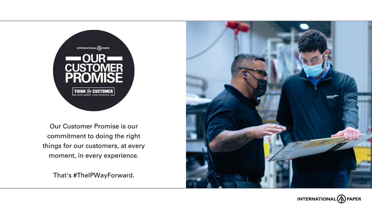 IntlPaperCo's tweet photo. ✨ 2021 SPOTLIGHT✨ This year we launched #OurCustomerPromise, our commitment to doing the right things for our customers, at every moment, in every experience. #InspiredPerformance https://t.co/AEBcc0vuD3