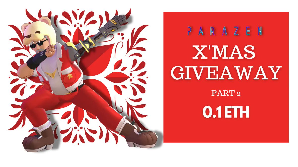 It's me again! we prepared another 0.1 ETH for Christmas 🎄 🎅  

To enter:
1️⃣ Followus + Like + RT
2️⃣ Tag 3 friends
3️⃣ Change profile pic to PARAZEN, you can take it from our discord 👉buff.ly/3ETQI0F

Winner in 72h

#NFTs #nftcommunity #NFTGiveaway #metaverse