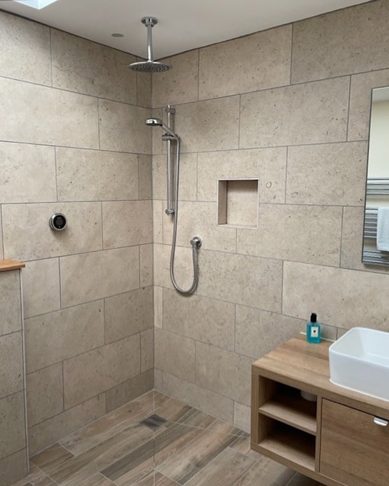 Another gorgeous bathroom completed by the team this year!