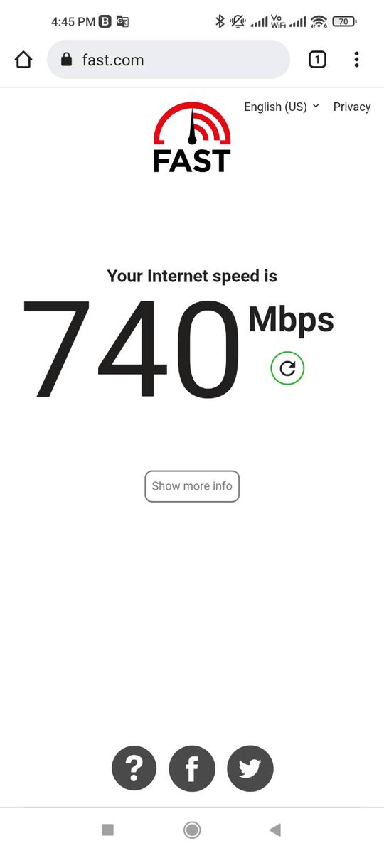 Punya koneksi jaringan internet seperti ini rasanya sesuatu banget😍😍
Thanks to <a href="/JishnuR59421410/">Jishnu Raj</a> who make my dreams come true 👍 
Awas klo ada yg komen "internet cepat buat apa"