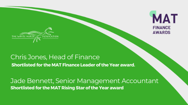 WhiteHorseFed's tweet photo. We hope you’ll join us in saying a huge congratulations to our Head of Finance, Chris Jones, and Senior Management Account, Jade Bennett, for being shortlisted at the #MATFA
Well done both! https://t.co/yxJPXiFPun https://t.co/gBdew7dCQo