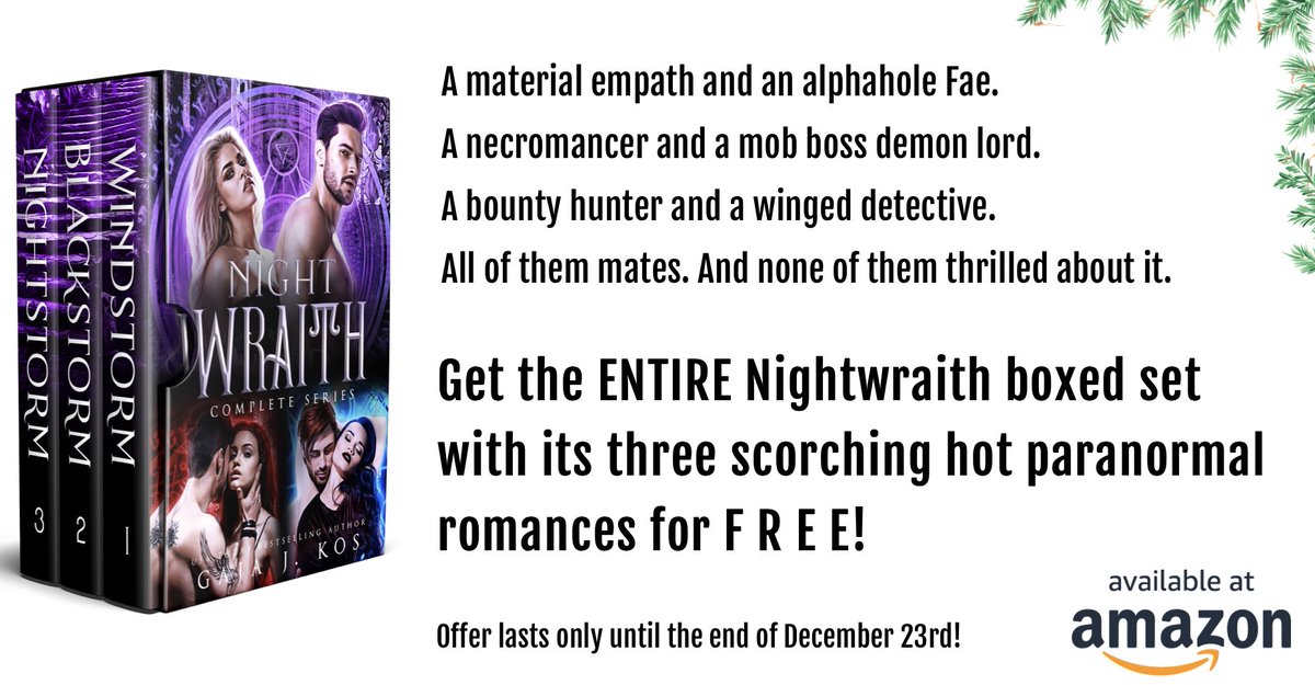 gajajkos's tweet photo. ❤️‍🔥LIMITED TIME FREEBIE❤️‍🔥

Get the entire Nightwraith series:

AMAZON US: https://t.co/qBnbgPaQy2

AMAZON INTL: https://t.co/CmXuUa3XbM

#paranormalromance #freebook https://t.co/3aK9UkZKdj