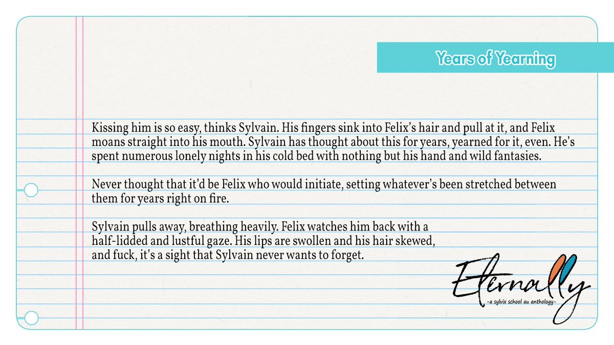 EternallySylvix's tweet photo. 💙PREVIEWS💙

From left to right, top to bottom:
📝Afternoon Delight by @avarice017
📝Maid for You by @slip_fe3h
📝Years of Yearning by @_Cavalierious_
📝Be My Guest by @satodee1 https://t.co/YtVuZ3SmI5